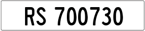Truck License Plate